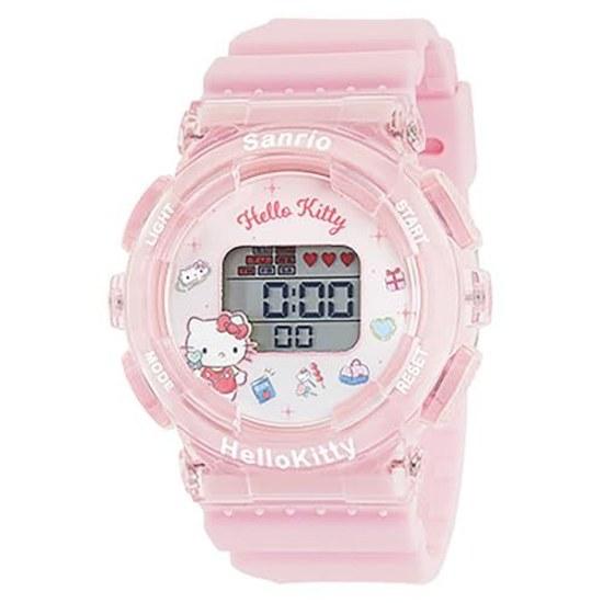 Sun Flame Co. Wristwatch J-Axis Sanrio Hello Kitty Digital Watch Backlight Alarm Function CR3C0003-KT Girls Pink