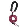 No-Pull Nylon Dog Leash for Small Medium Dogs - Anti-Tangle Reflective Pet Lead with Comfortable Handle Walking Training Rope