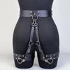 Women Fashion Pu Leather Belt  Street Style Adjustable Garter Belt Cool Punk Gothic Exotic With Leg Jeans Decorative Accessory