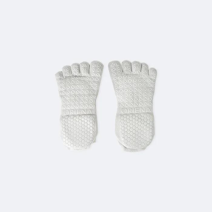Non-slip Full Toe Socks ProGrip (Light Gray)