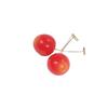 New Eternal Petal Cherry Cherry Earrings, Burgundy Cherry Earrings, Earrings, Cute Fruit Earrings E1809