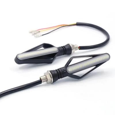 2 SZTUKI Motocyklowe Światła Kierunkowskazów 24 LED Lampa Sygnałowa Moto Lampa Tylna Stop Motocyklowy Wskaźnik Migacz Światło Przeciwmgielne