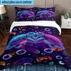 Underwater Two Sea Turtles 3pcs Bedding,Including 1pc Duvet Cover And 2pcs Pillowcases Perfect for Christmas,Ideal for Bedroom, Dormitory