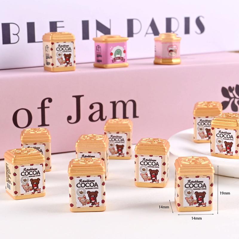 

3 шт. Мини Имитация Конфетница Кухонная Бутылка для Хранения Продуктов Мебель Игрушки для Декора Кукольного Домика A2