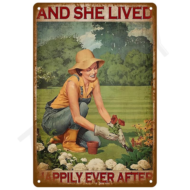 Retro Tin Sign Vintage Metal Signs Plates Posters House Interior Bathroom Wall Art Mural Aesthetic Room Home Decor Decorations