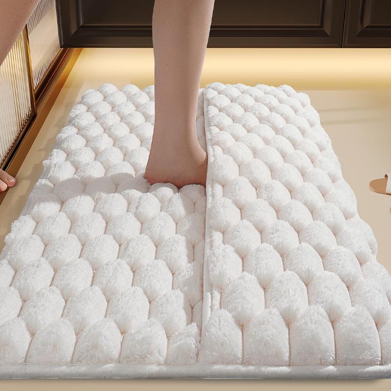 Memory Foam Quick-Dry Bath Mat - Absorbent Floor Mat for Shower, Bathroom, or Entrance.