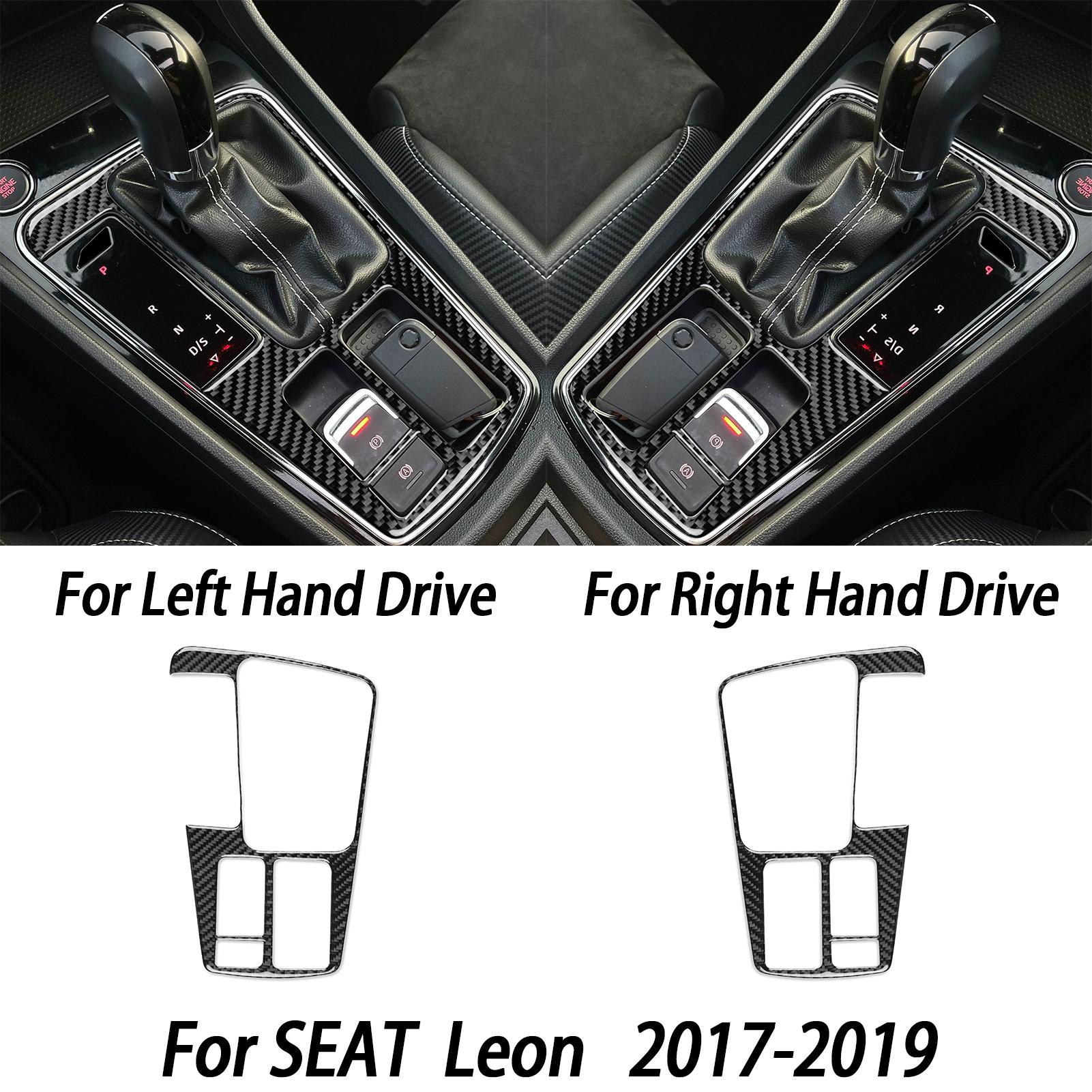 Car Central AC Button Rear Air Outlet Frame Gear Shift Window Lift Panel For SEAT Leon 2013- Interior Accessories Sticker For Left Hand Drive