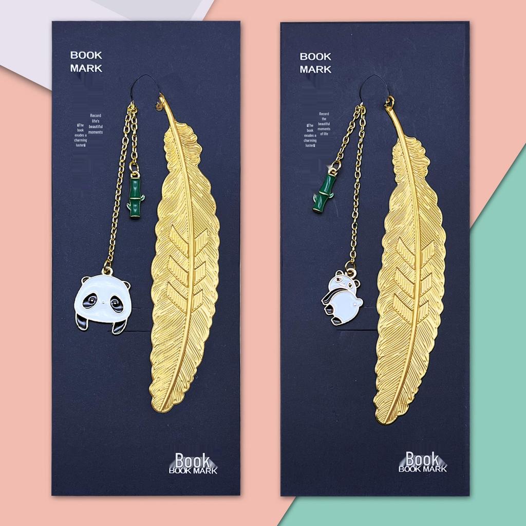 Elegant Metal Panda Bookmark Gift Box - Chinese Style for Teacher's Day, Graduation & Birthdays