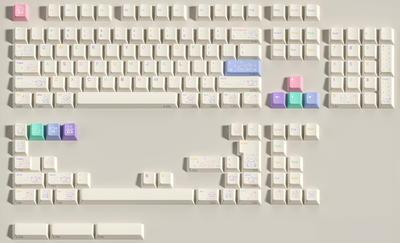 Star Pup Nakładka PBT 143 Angielski Cherry Heat Split do Gier Mechaniczna MX Uroczy Psi Projekt Zestaw, Klawisze, Układ, 100%, 96%, 80%, 75%, 65%, 60%, Profil,