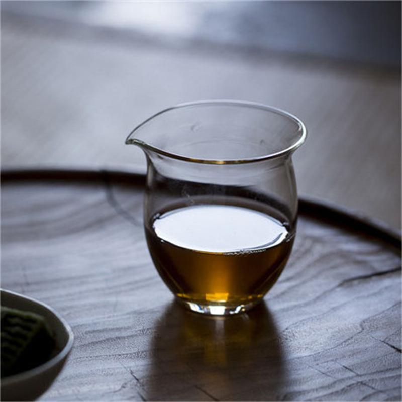 Japanischer Stil Glas Fair Cup Handgefertigt Kung Fu Tee Kanne Fair Becher Chahai Teetasse Set Zubehör Teegeschirr
