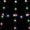 LED Christmas Tree with Ground Spikes Multicolored 306 cm Metal