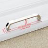 KAK Zinc Alloy Modern Cabinet Handles Kitchen Cupboard Door Pulls Drawer Knobs Handles Wardrobe Pulls Furniture Handle