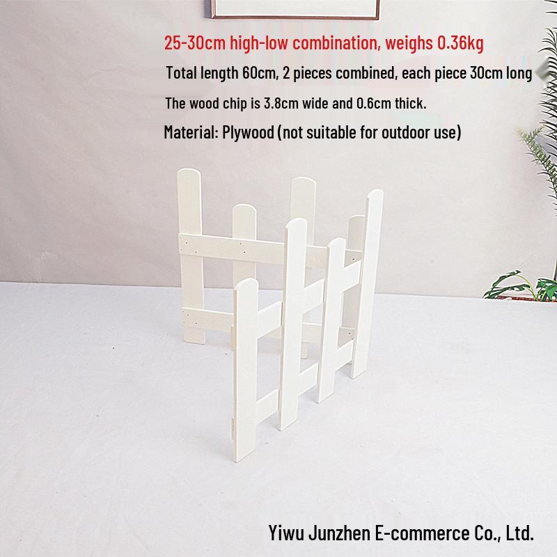 Holzzaun Lattenzaun Weihnachtsdekoration für Innen- & Außenbereich