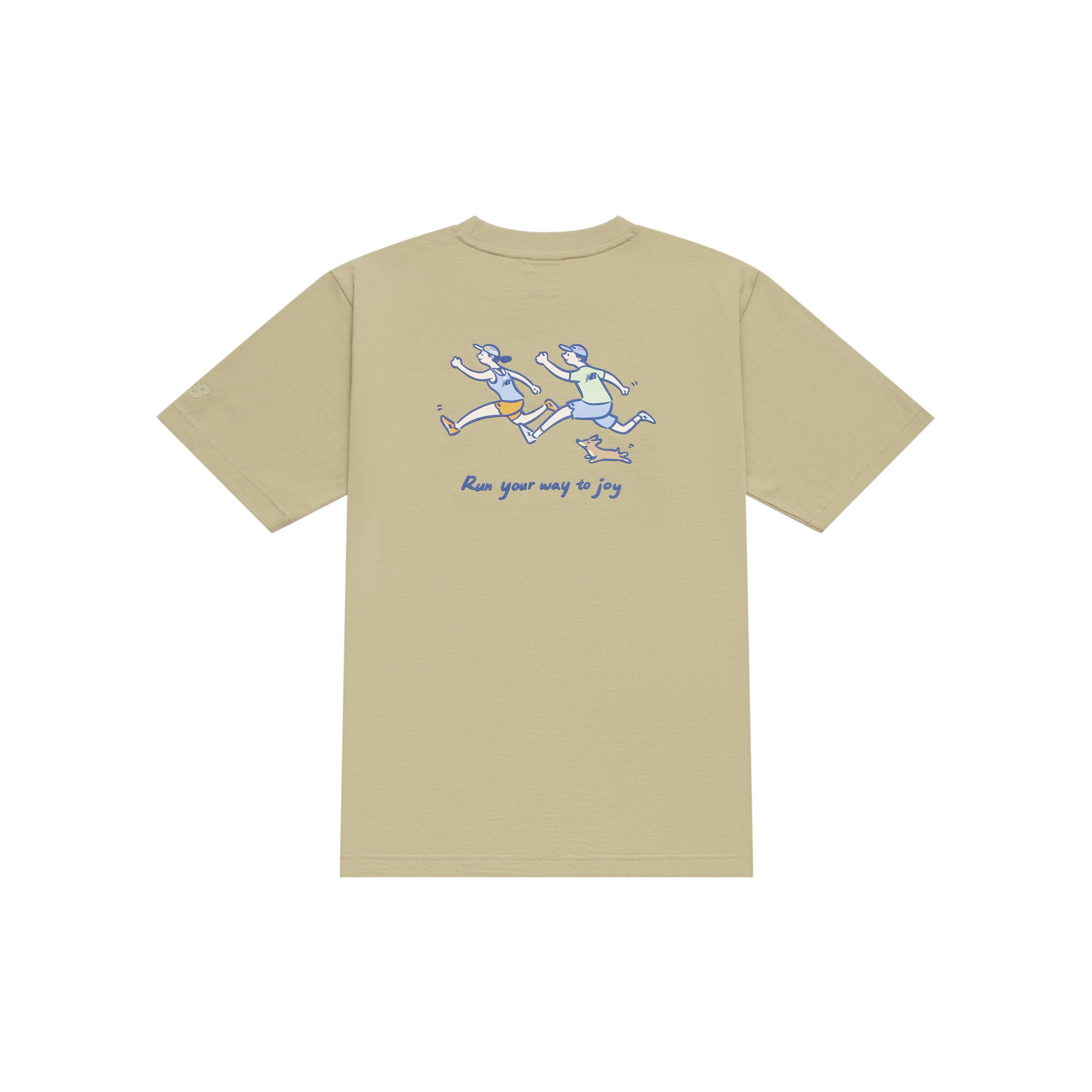 New Balance Running Graphic T-Shirt Asia Sizing  Tan  Unisex NEE26121-LB S