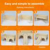 Large Guinea Pig Hideout, Upgraded Wooden Guinea Pig Castle with Guinea Pig Ramp, Easy To Assemble Guinea Pig House for Small Animal House Habitat or