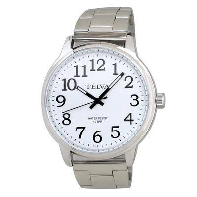 Analog Watch Waterproof Metal Strap Silver [Clefer] Men's TE-AM014-WTS