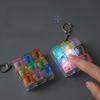 4/9 Keys LED Light Up Keychain Keyboard Clickable Button Fidget Stress Anxiety Relief tool Portable Office Decor Birthday Gift