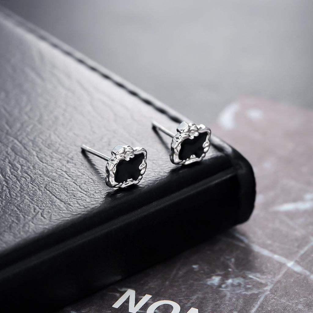 Irregular Oil Drip Earrings: Trendy, High-End, Unique Personality Design, Simple & Versatile Ear Accessories.