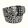 American Retro Punk Style Wide Belt, Feminine Eye Rivet Multi-hole Design Sense Belt Decoration, Versatile