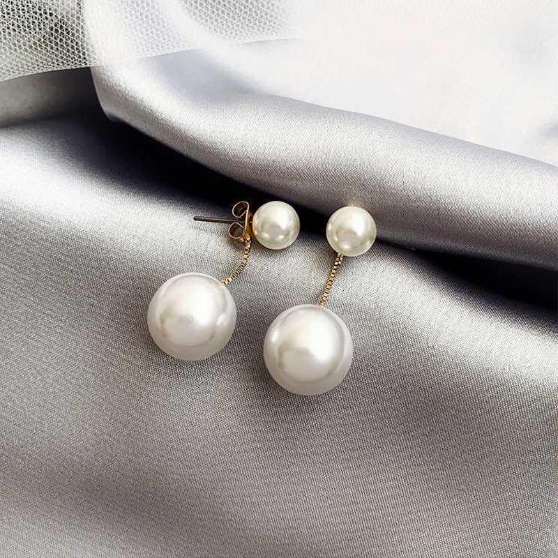 Koreanische S925 Sterlingsilber Perlenstecker - Trendiges und Elegantes Design