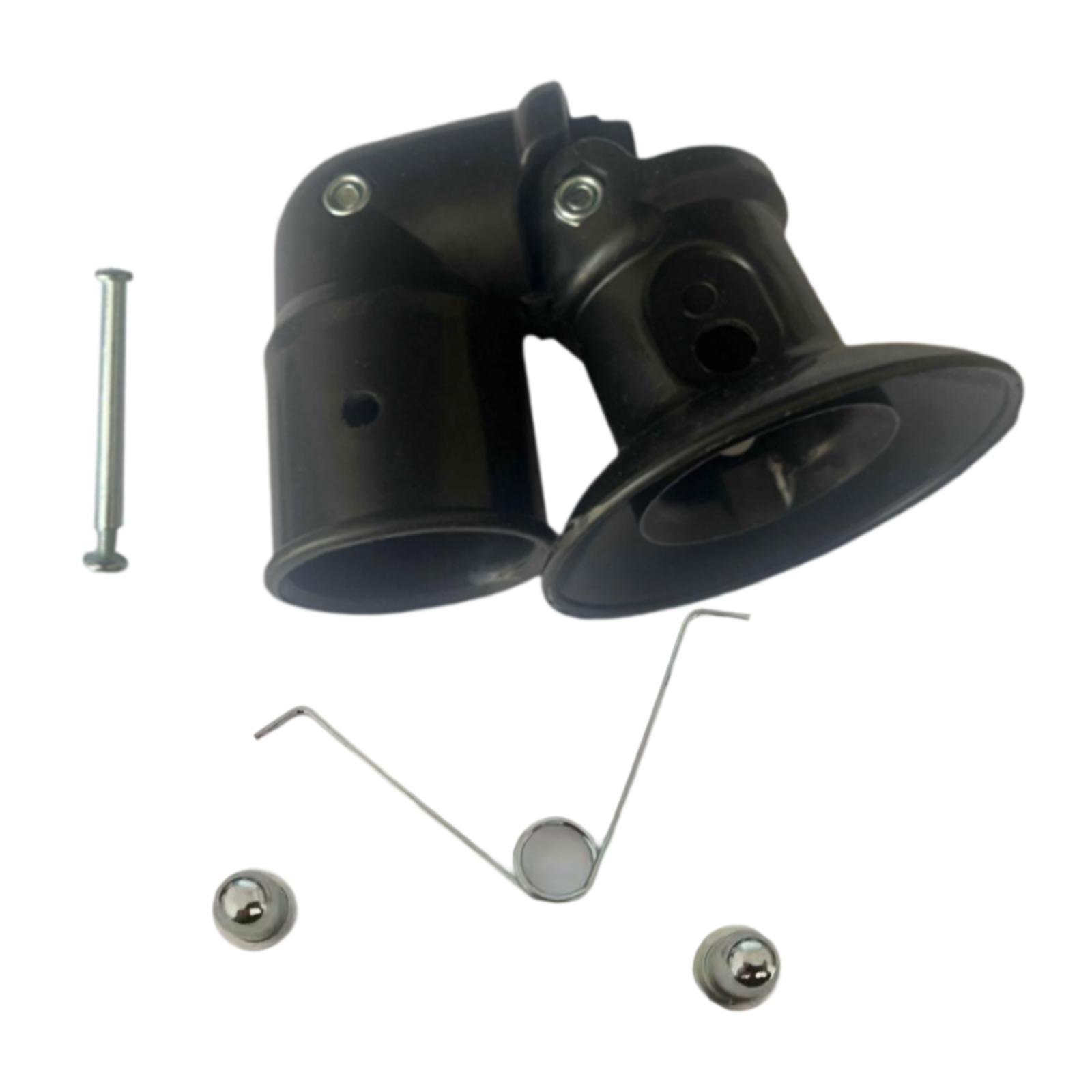 

Patio Umbrella Accessories Portable Outdoor Umbrella Replacement Parts Elbow Head for Fishing Poolside Backyard Outside Garden чорний