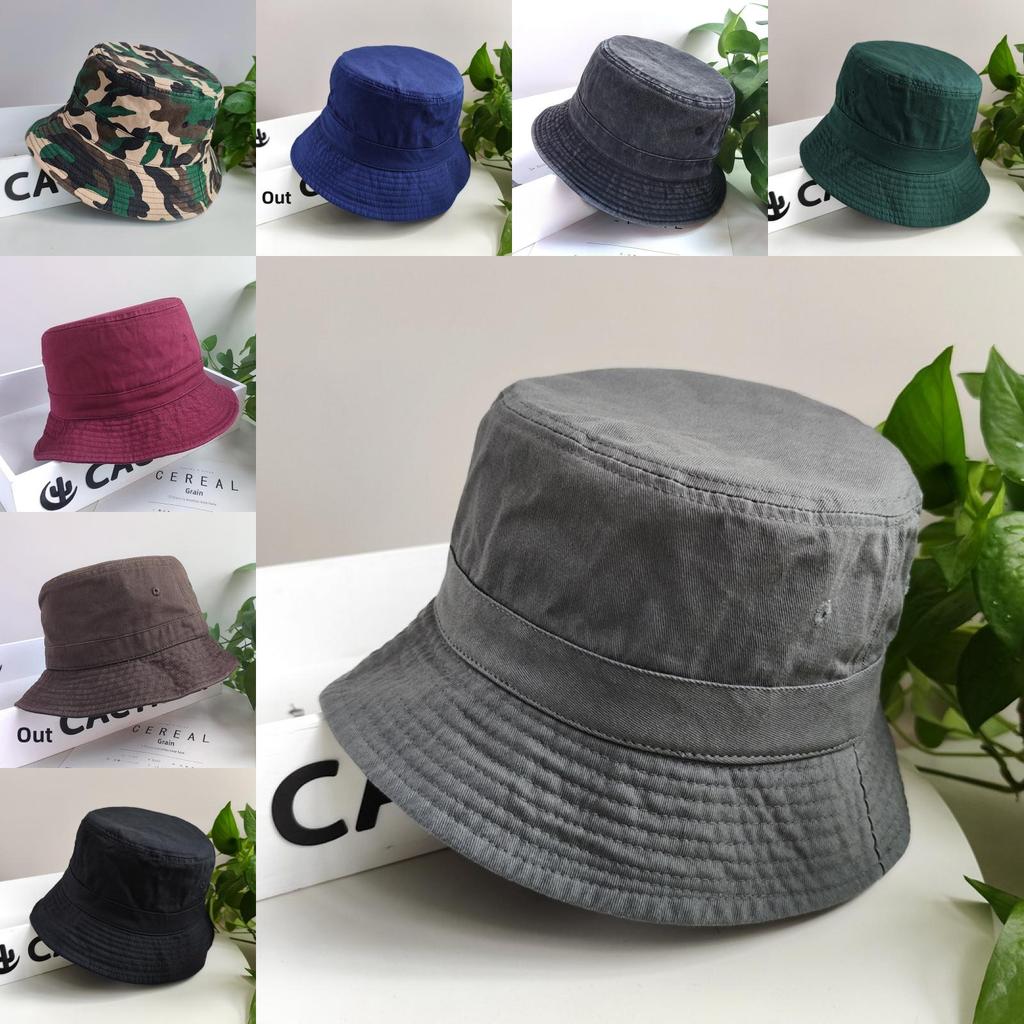 Fisherman Hat Summer Sun Protection Wide Brim Canvas Casual For Men Women