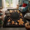 House Entrance Carpet Home Door Mat Living Room Bath Foot Bathroom Non-slip Water Absorption Rugs Bath Merry Christmas Winter