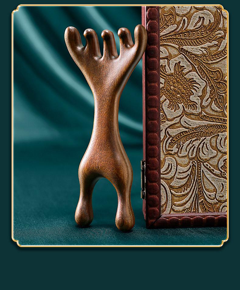 

Гребень для массажа лица и головы из сандалового дерева - Вдохновленный Чжао Лусы