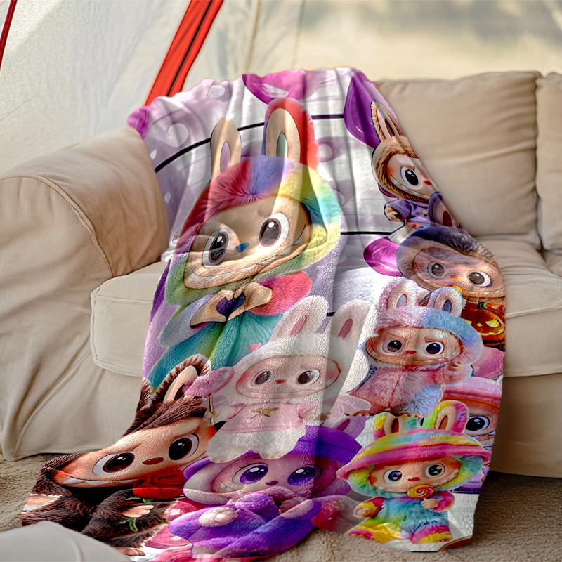 [LABUBU Blanket] Soft Throw Blanket for Bed Sofa, Holiday Gift Blanket for Women Men Family Friend