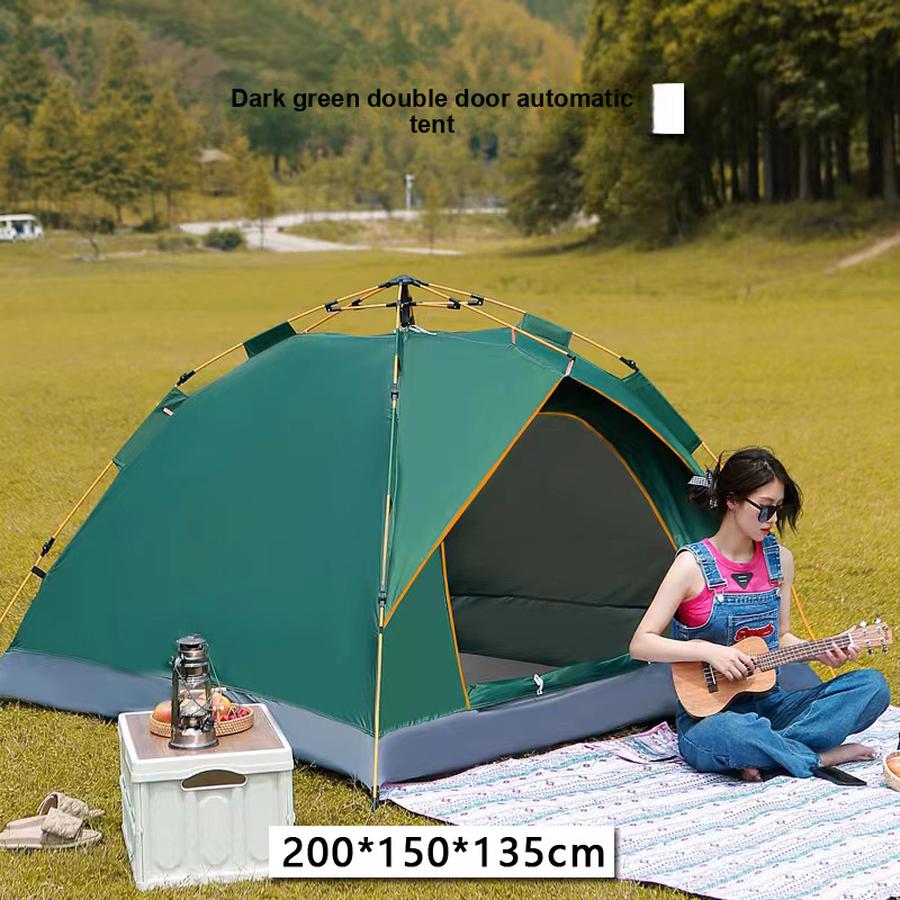 Portable Folding Automatic Tent Camping Shelter Sunscreen Waterproof Thick Outdoor Tent Set