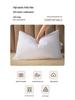 Pure Color Pillow - White Medium-Low Support Pillow for Dorms & Couples
