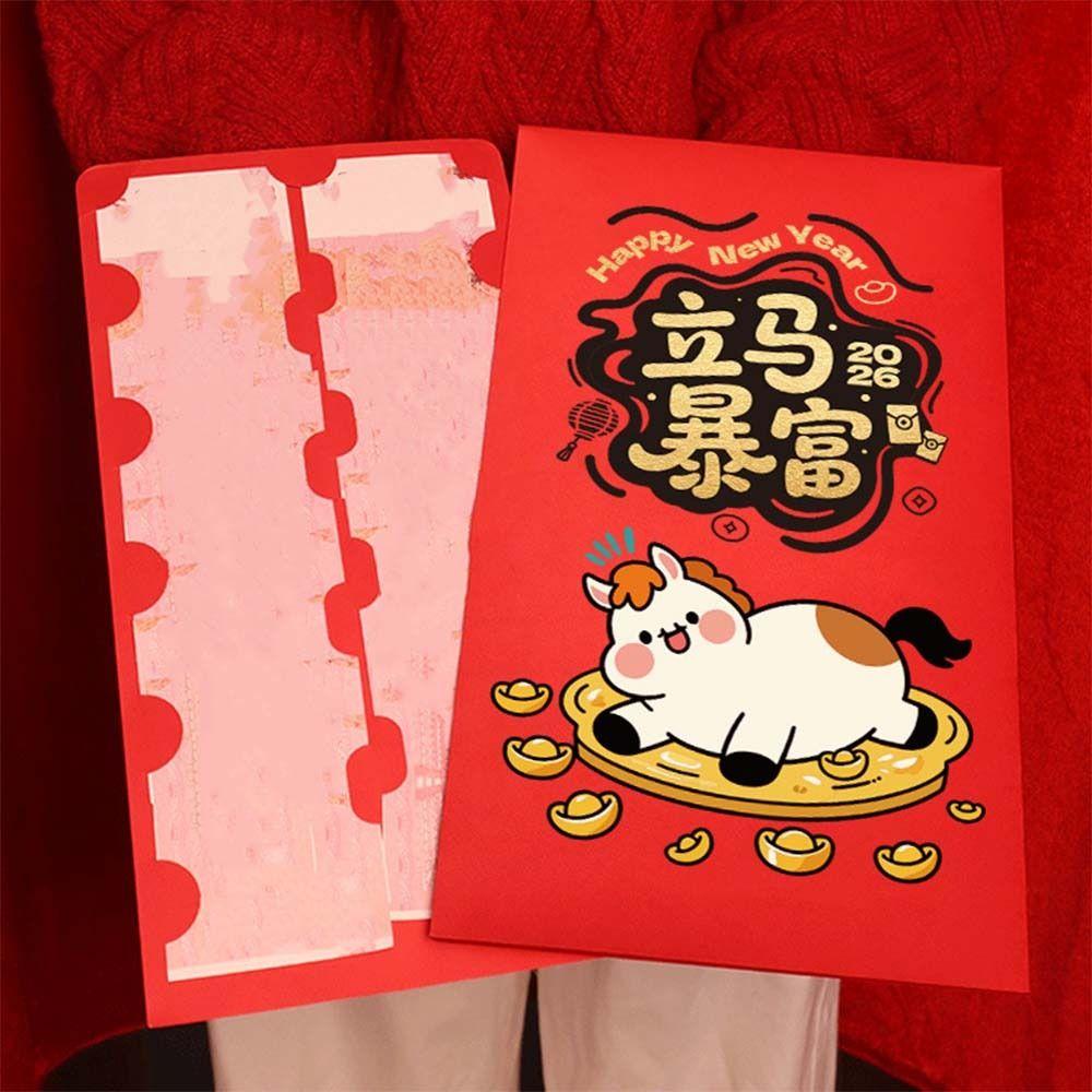 Chinese Style New Year Money Envelope Traditional Bless Fortune Pocket  Birthday Celebration