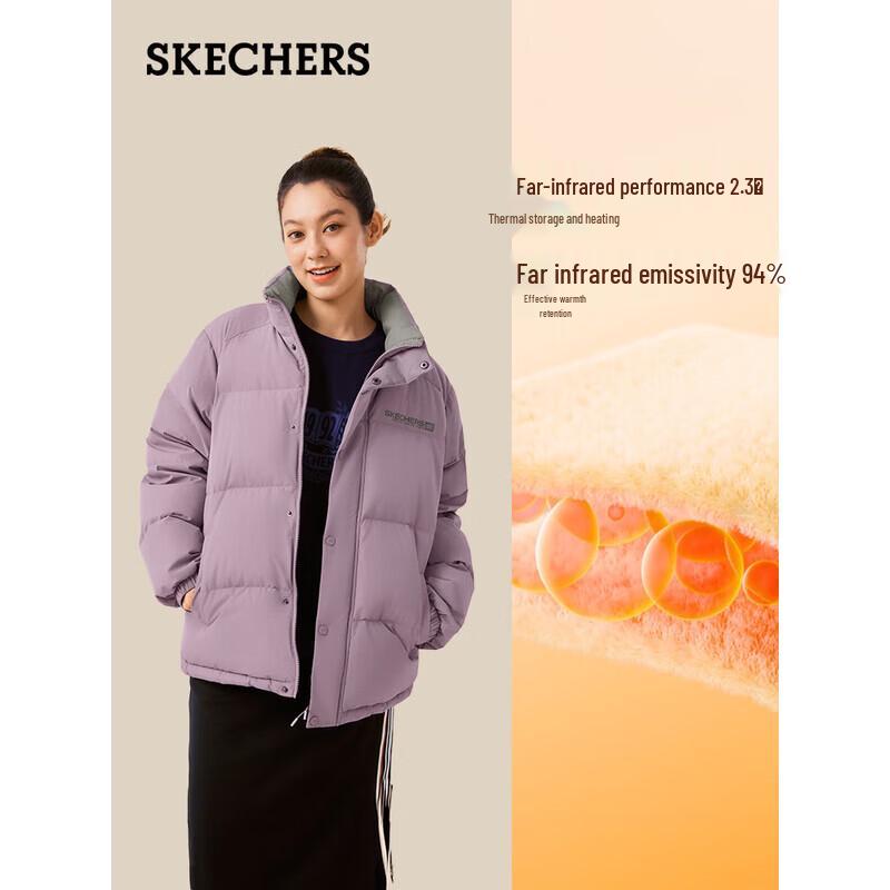 Унисекс ветрозащитная свободная пуховая куртка Skechers L425U008 XS