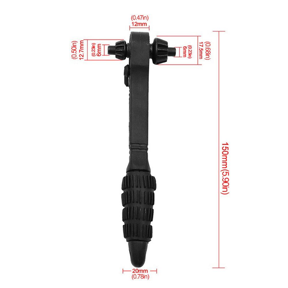 Drill Chuck Ratchet Spanner Reusable Quick Change Adapter Spanner Ratchet Drill Chuck Key Wrench for Universal Repairing