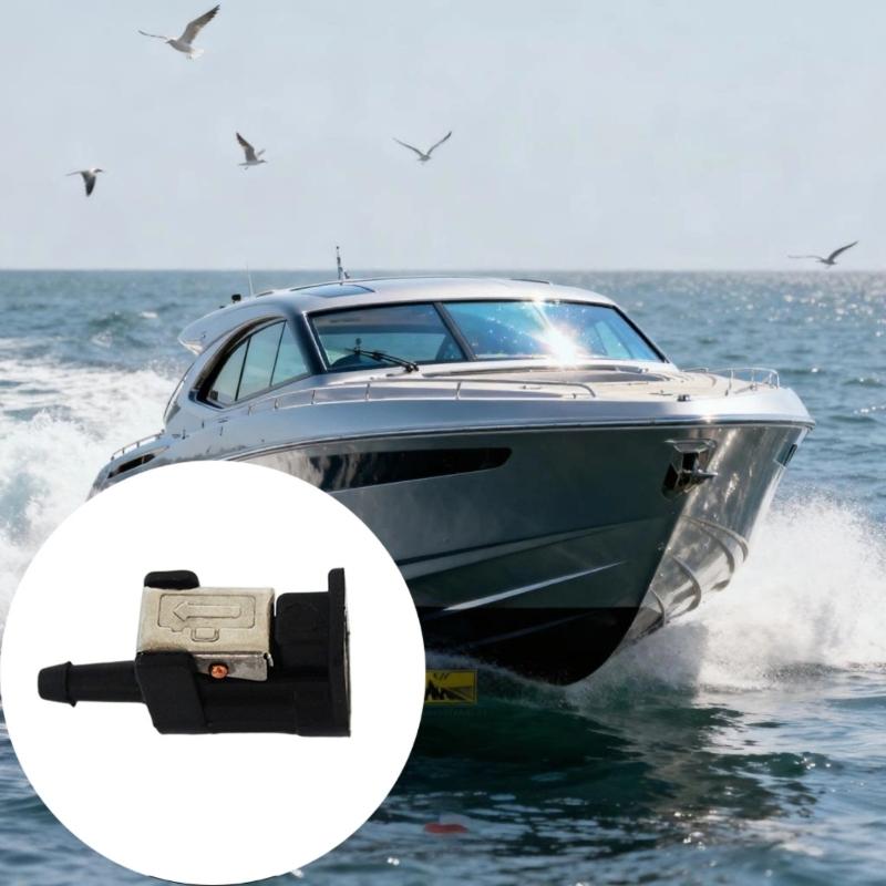 Conector Universal de Manguera de Barco de 6 mm para Línea de Combustible con Doble Sello Resistente a la Corrosión Acoplador para Sistema de Combustible de Motor Fuera de Borda