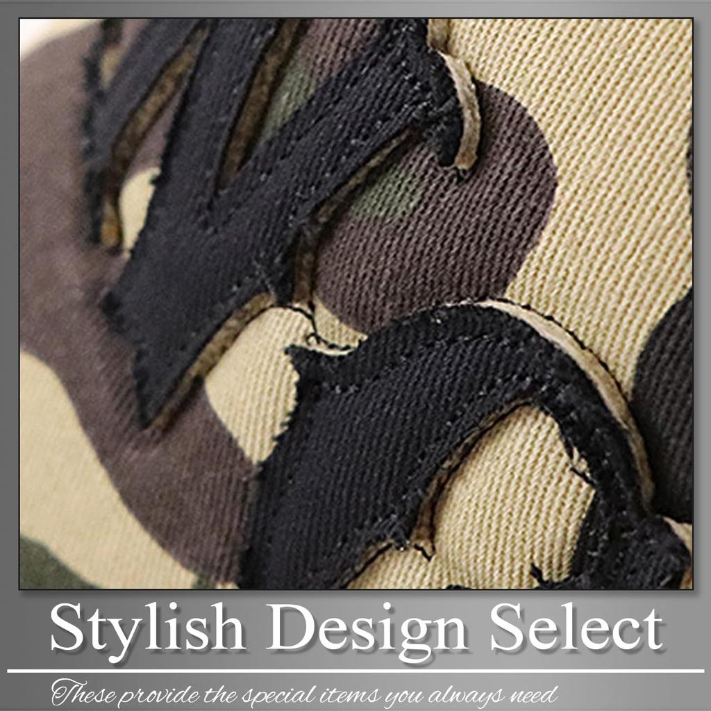 Cap Camouflage Logo Running Outdoor UV Protection CAP578 [Buzz Selection] Men's Women's (Brown)