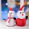 Santa Snowman Reversible Claus Plush Toy Flippable Christmas Doll Holiday Gift