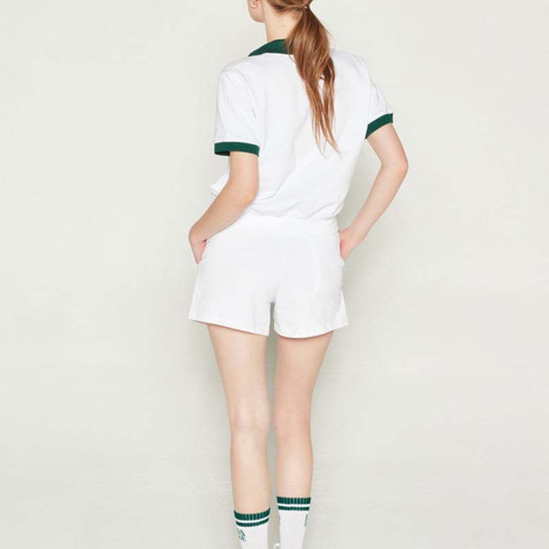 DAVE&DAZE Two-Line Sports Crew Socks Green