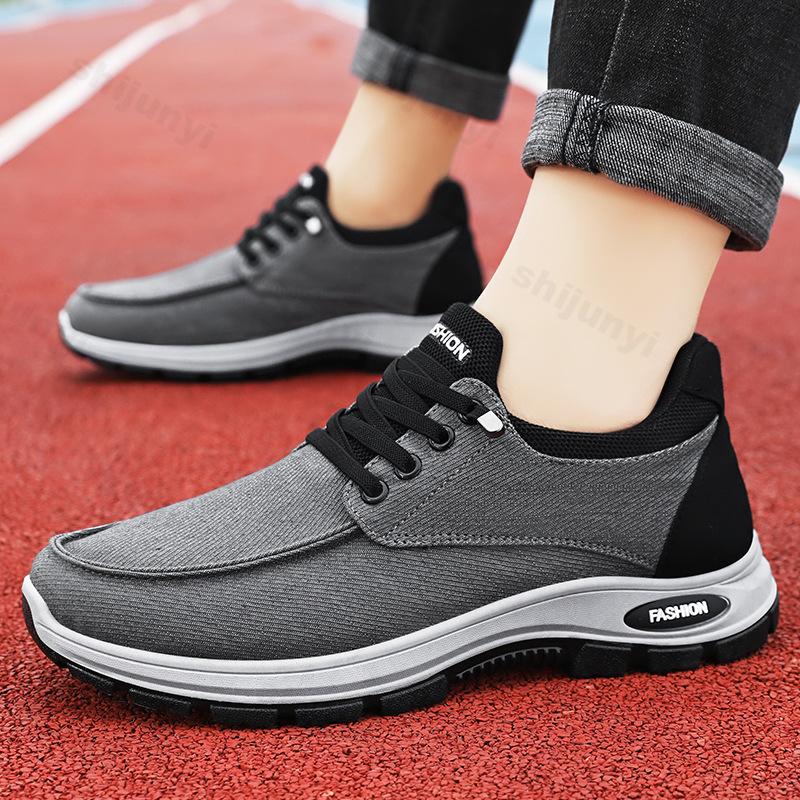 Fashion Men's Platform Sneakers 2025 Spring Autumn Breathable Soft Sole Running Shoes Comfortable Non Slip Height Increase Casual Shoes