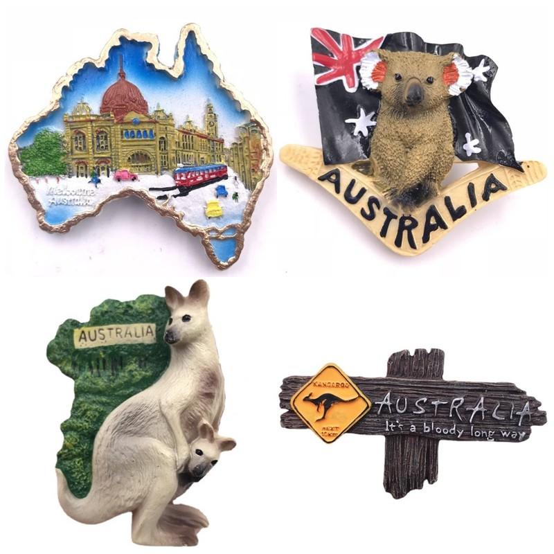 Australia Travelling Souvenirs Fridge Magnets Australian Resorts Sydney Melbourne Magnetic Stickers for Message Board Home Decor