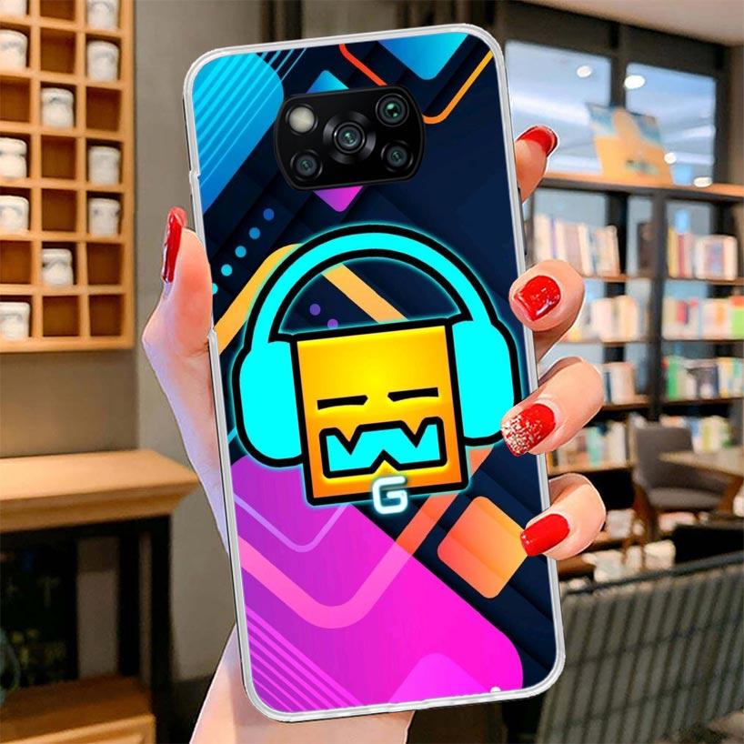 Geometry Dash Game Cover Phone Case For Xiaomi Poco F7 Ultra X7 X6 X5 Pro M7 Redmi 15C 15 13C 13 12C 12 10C 10 9A 9C 9T 9 Shell