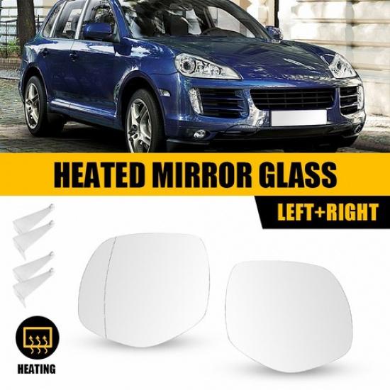 Heated Side Mirror Glass Left Right For Porsche Cayenne 2008-2010 95573103804