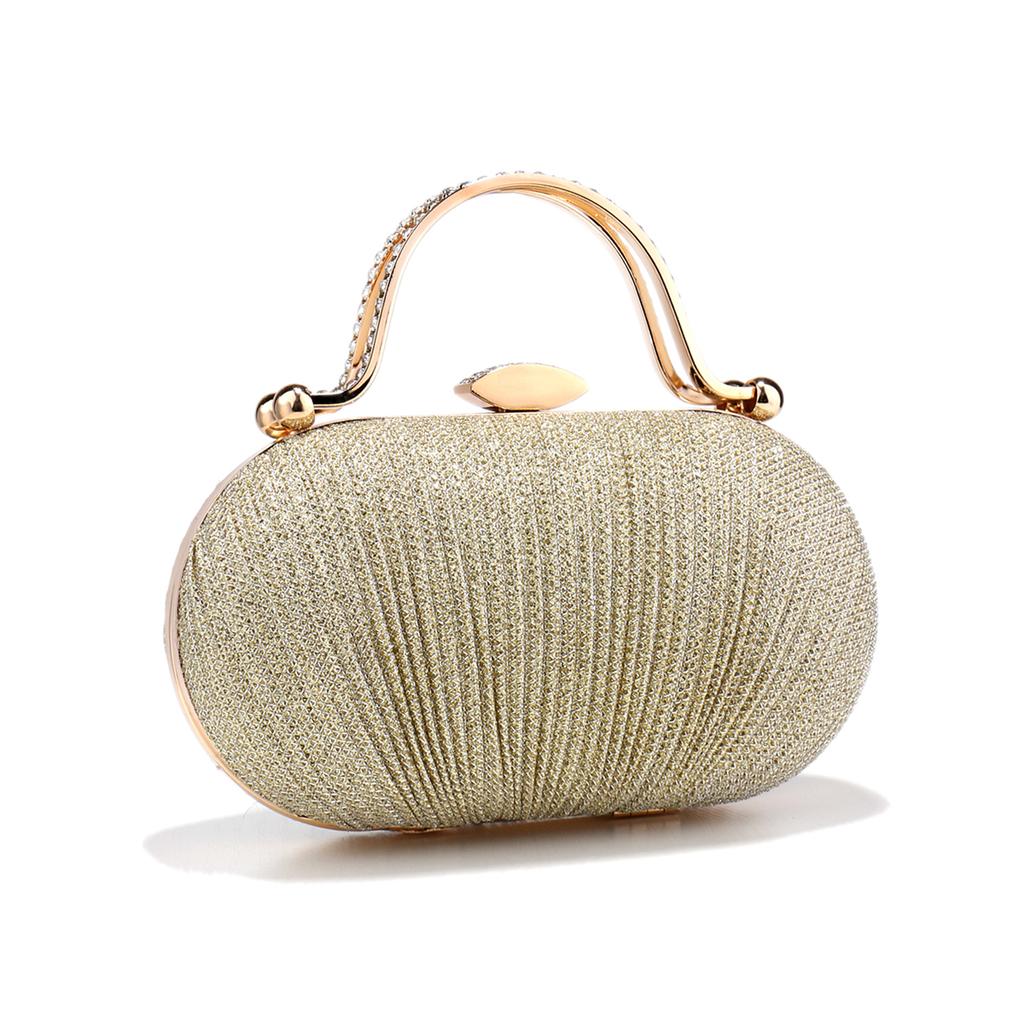 Glitter Bling Glamorous Evening Bags Mini Rhinestones Decorated Box Shaped Dinner Bags For Party Girl Women Dinner Prom Banquet