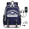 3 Piece School Backpack Set for Students Large Capacity Oxford Cloth Schoolbag with Shoulder Strap and Pencil Case