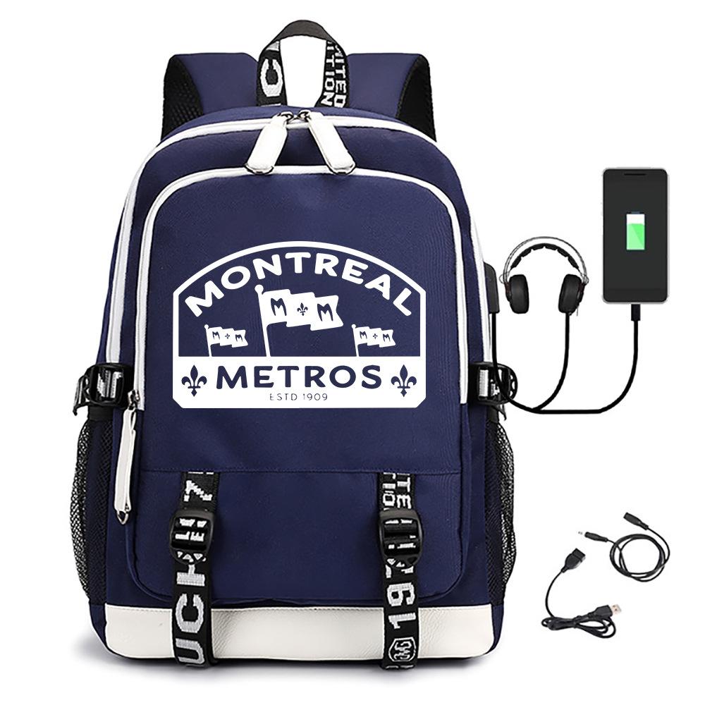 3 Piece School Backpack Set for Students Large Capacity Oxford Cloth Schoolbag with Shoulder Strap and Pencil Case