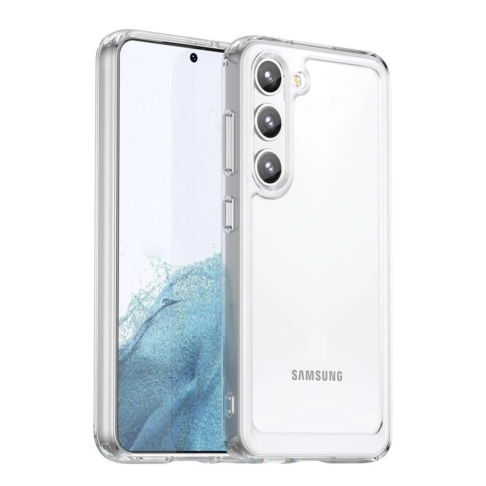 

Transparent Shockproof Case For Samsung S25 S24 Ultra S23 Plus S22 FE A56 A36 A55 A54 A53 A26 A16 A15 A13 A14 A33 A34 Soft Cover S24 Plus