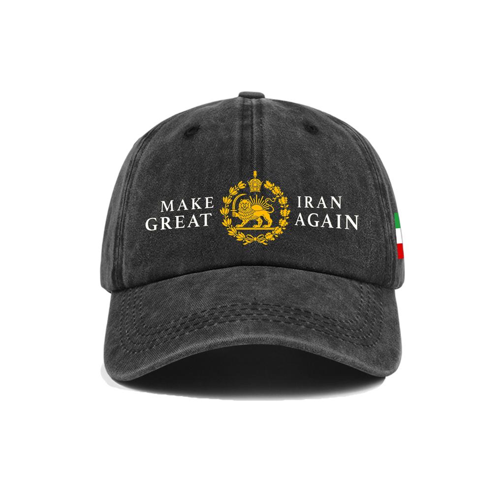 Gewaschene Baumwoll-Baseballkappe mit aufgedrucktem, verwaschenem, weichem Denim-Hut, Vintage-Hut