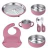 Minna Baby Silicone & Stainless Steel 7-Piece Tableware Set