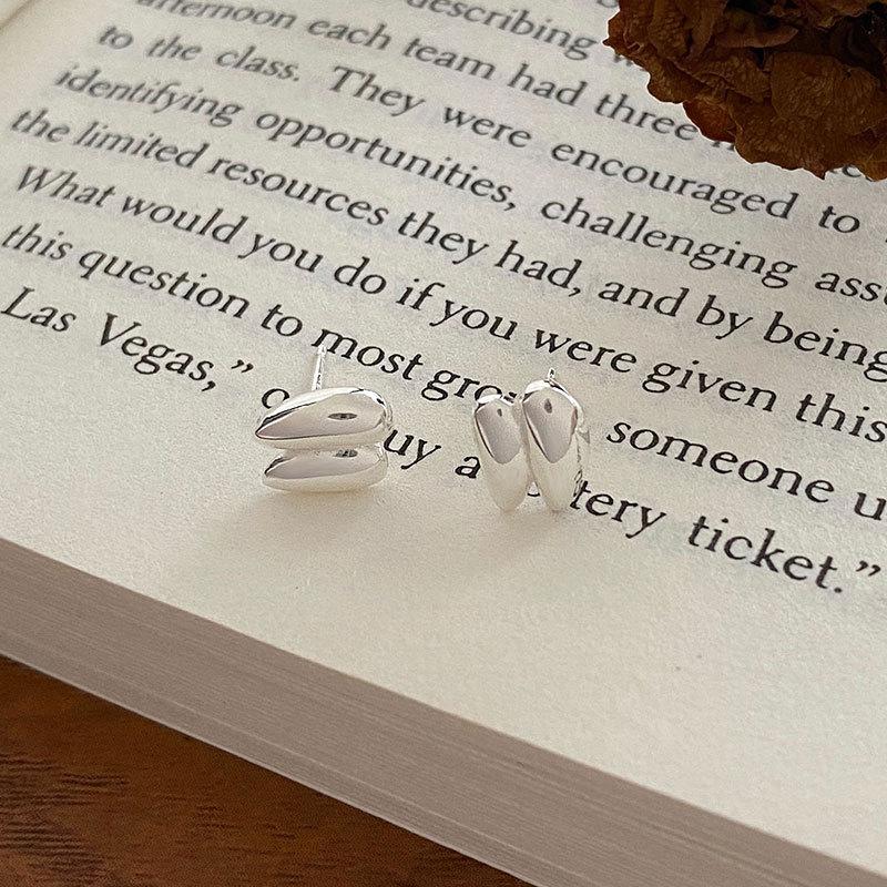 Two Small Doodle Earrings Small Mini Earrings Cute Earrings New Year Trend