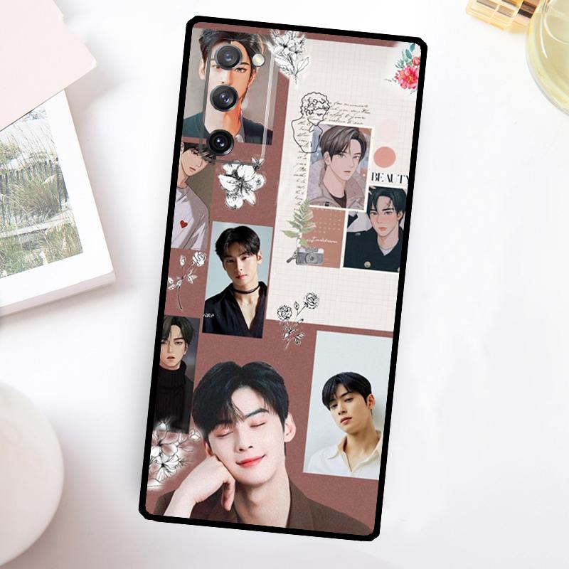 Cha Eun Woo TV True Beauty Kpop Case For Samsung Galaxy S24 S23 S22 Ultra S21 S20 FE Note 10 Plus Note 20 S8 S9 S10 Cover